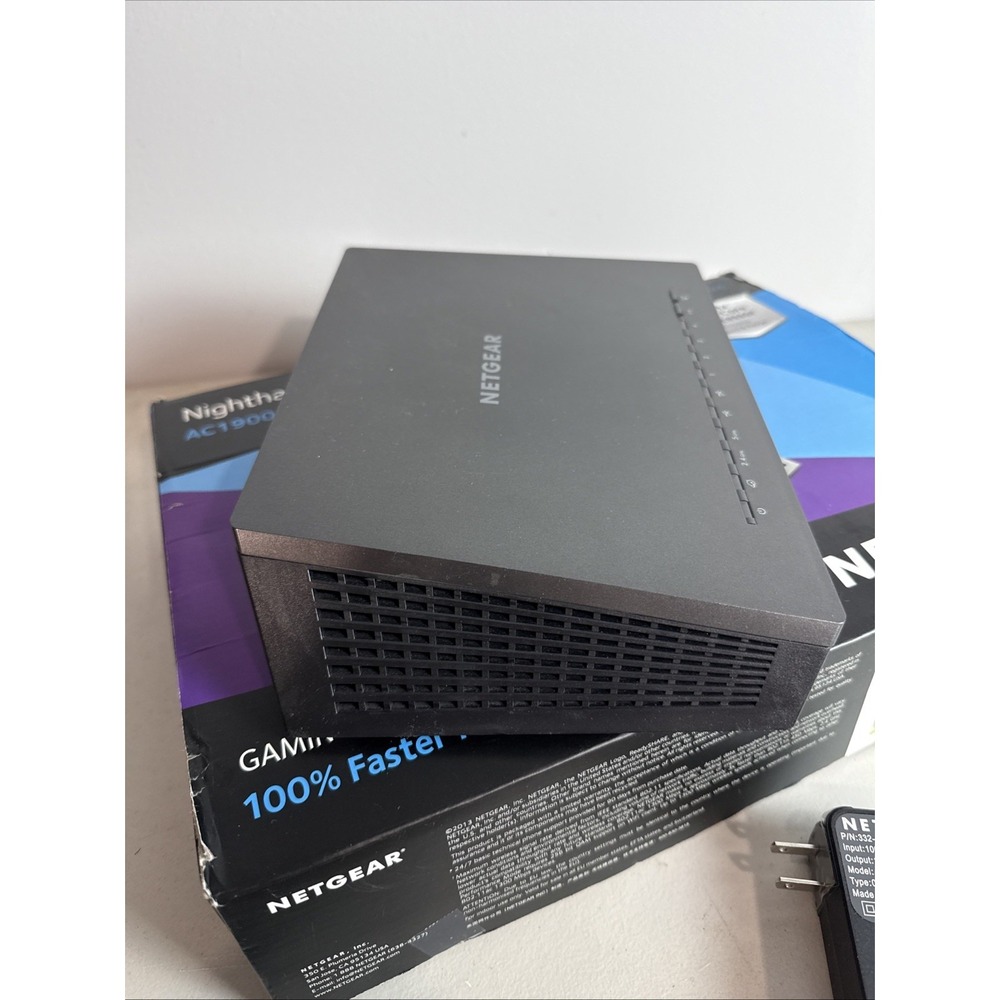 NETGEAR Nighthawk R7000 Smart WiFi Wireless Router AC1900 Gaming Streaming - Picture 4 of 16